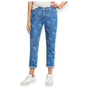 Current/Elliott Women's Relaxed Straight Jeans Mid-Rise Lightweight Size 27